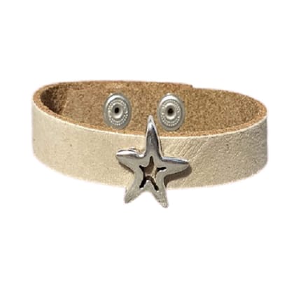 Aanpasbare armband-beige star