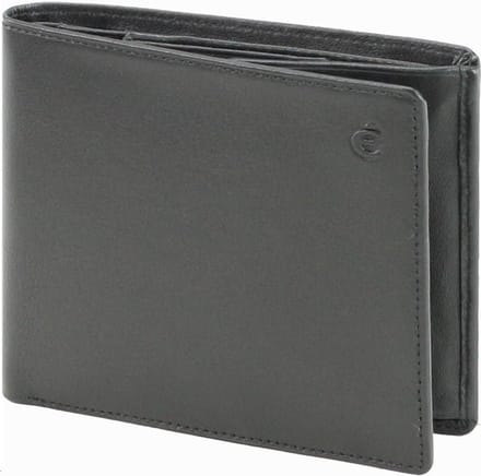 Esquire Logo Portemonnee II Leer 12 cm - Jongens - Horizontaal - schwarz