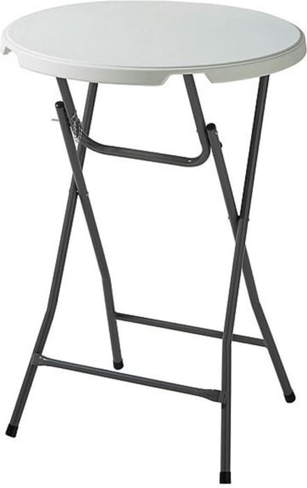 Statafel 80x110 cm - Wit - Inklapbaar