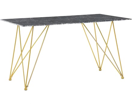 KENTON - Eettafel - Wit - 80 x 140 cm - Veiligheidsglas