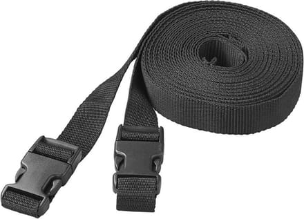 ProPlus Spanband verlengstuk - 3 meter - set van 2 - zwart - voor caravan- en camperdakhoes