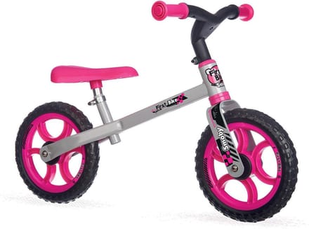 Smoby Mijn Eerste Loopfiets - Roze Afmeting artikel: 75,5 x 48 x 39 cm