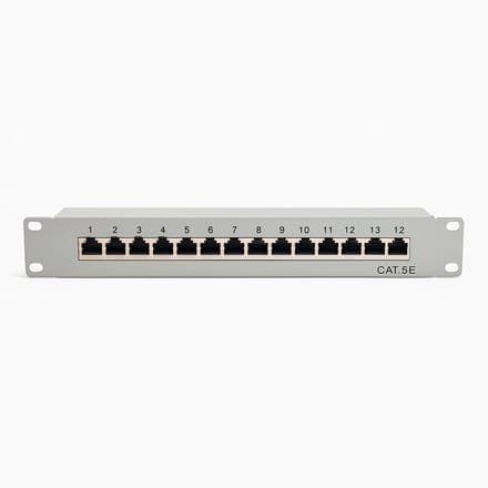Danicom Cat5 10 inch 12 poorts STP patchpaneel