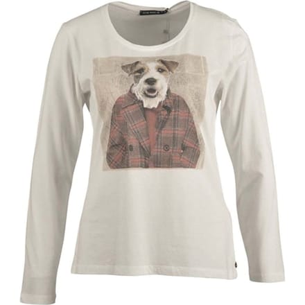 River Woods Crew Neck Tee Ls + Deco White Taglia: S | Maglie a manica lunga Outlet | Donna | Bianco