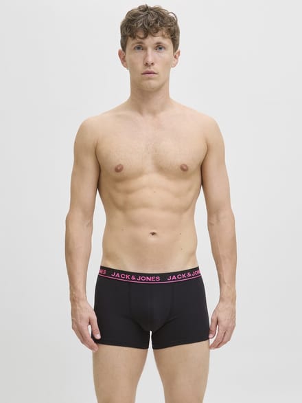 JACK&JONES - JACPLAIN SOLID TRUNKS 4 PACK - Heren - Onderbroeken