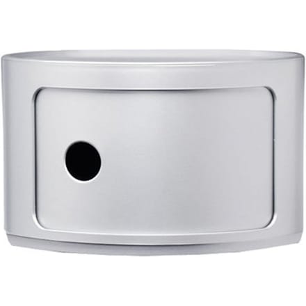 Kartell - Componibili Container - 1 element laag - zilver