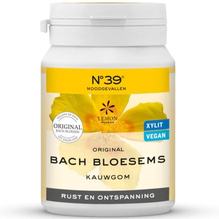 Bach Bloesem Bach Bloesem kauwgom nr. 39 rust en ontspanning 40 Stuks