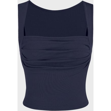 Gerimpelde Blouse met Vierkante Hals