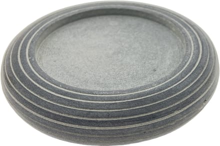 PTMD - Kaarsenhouder Voor Stompkaars - Speksteen - Ø 12 x 2.5 cm