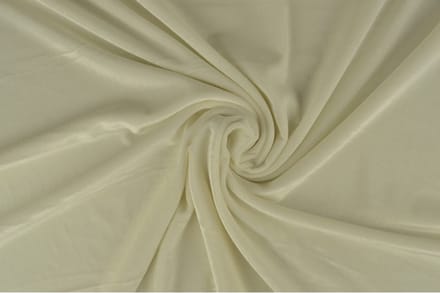 Stretch fluweel - Gebroken wit - 1 meter - Per meter - Velvet stof