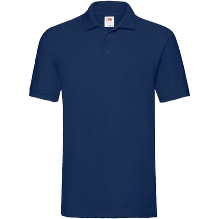 Fruit of the Loom Heren Premium Polo Shirt (Marine)