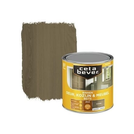 Cetabever - Binnenbeits Deur, Kozijn & Meubel Transparant Zijdeglans - Schors - 250 Ml