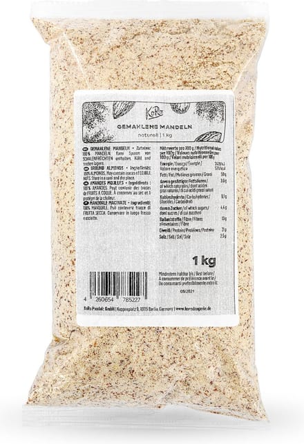 KoRo Gemalen amandelen - ideaal om mee te bakken - 1 kg