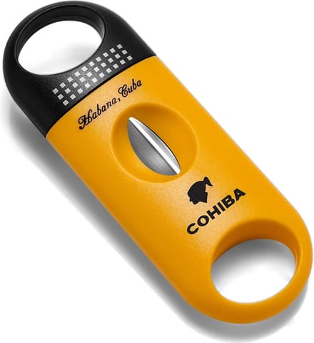 Cohiba - sigarenknipper - v cutter - sigaar - kniper - geel