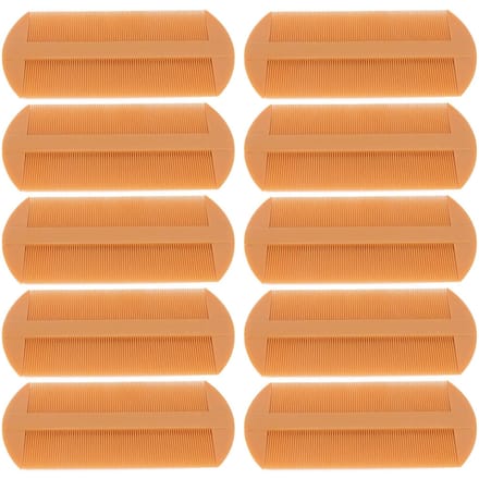 10 stuks luizenkammen dubbelzijdige luizenverwijderaar vintage plastic kam haarverzorgingskam beige