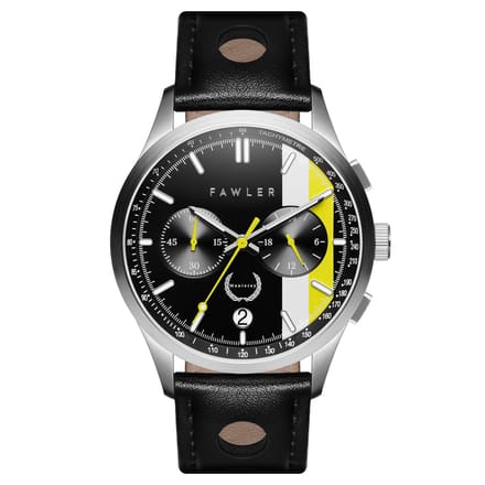Monterey | Wit en Geel Racehorloge