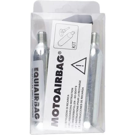 Vervangingset met 3 cartridges koolstofdioxide Equiairbag