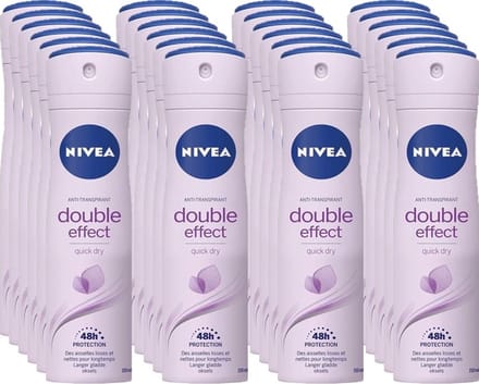 Nivea Deospray Women  Double Effect 150 ml - Voordeelverpakking 24 stuks