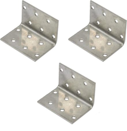 WAELBERS verbindingshoek | RVS | 40 x 40 x 60 mm | 2 mm dik | 3 STUKS