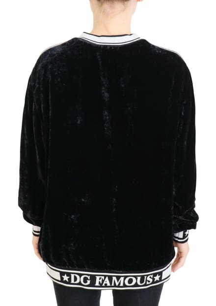 Velvet Sweatshirt Dg Ster Model