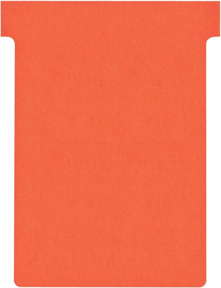 T-kaart nobo nr.3 80mm rood 100 stuks