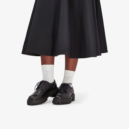 Page Walk Zwarte Leren Schoenen