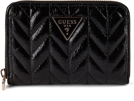GUESS portemonnee Cheryl SLG Zip Around Wallet Black zwart