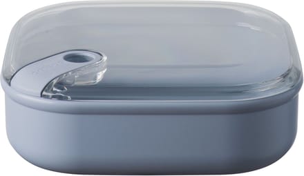Omada - Pull Box Lunchbox Vierkant Laag 1 liter - Polypropyleen - Blauw -