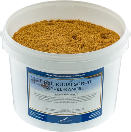 Kuusi Scrub Appel-Kaneel 1 liter - Hydraterende Lichaamsscrub