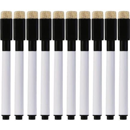 10 Pièces Marqueur Effaçable pour Tableau Blanc Fournitures de Bureau et d'École white