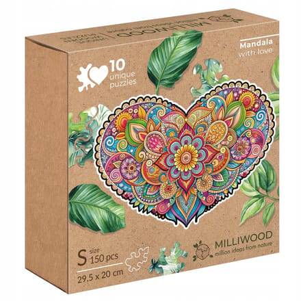 Alexander Houten Puzzel Mandala Liefde 150 Stukjes - Harde vorm