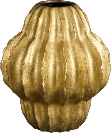 Mica Decorations Altea Vaas - H28 x Ø25 cm - Keramiek - Goud