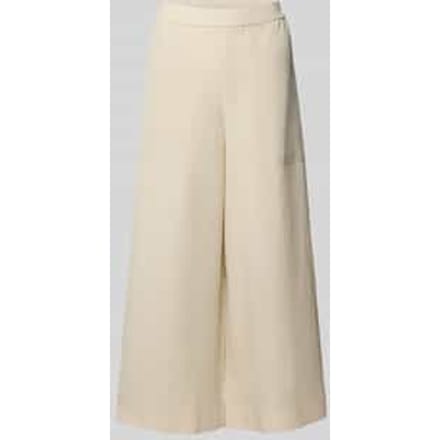 Wide leg culotte van een mix van lyocell en linnen