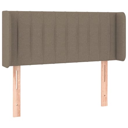 vidaXL - Hoofdbord - LED - 93x16x78/88 - cm - stof - taupe