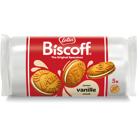 Koekjes Lotus Biscoff speculoos sandwich vanille 5 stuks