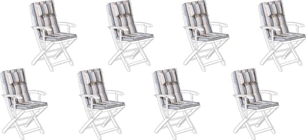 MAUI - Zitkussen set van 8 - Lichtbeige - 40 x 54 cm - Polyester
