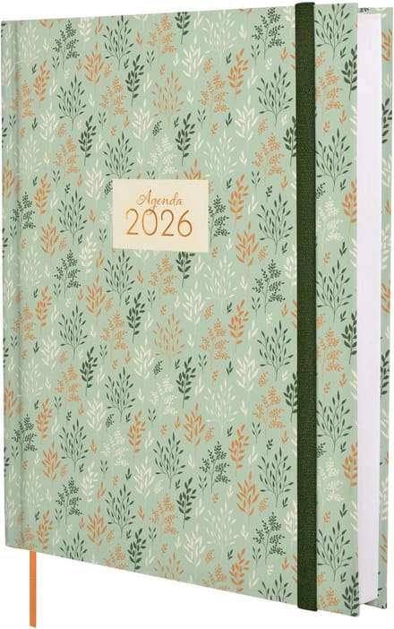 Agenda 2026 Dagplanner Hardcover Jaaroverzicht Januari December