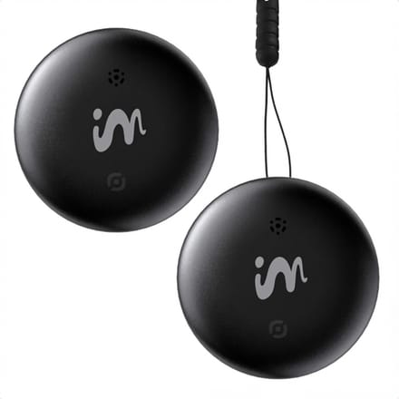imoshion Mini Tag - Bluetooth Tracker Geschikt voor Android Find My Device - Tracker Hond / Kat - 2 pack - Zwart