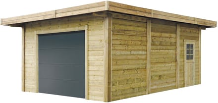Solid Garage S7756 Met Roldeur - 21m2 - 390x540x250cm