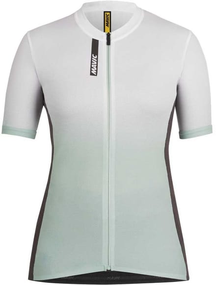 Mavic Essential Graphic Korte Mouw Wielertrui Groen L Vrouw
