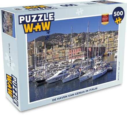 Puzzel Genua - Water - Boot - Legpuzzel - Puzzel 500 stukjes