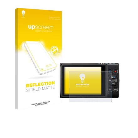upscreen - Screenprotector voor Canon Digital Ixus 285 hs - Folie Beschermfolie anti glare matte
