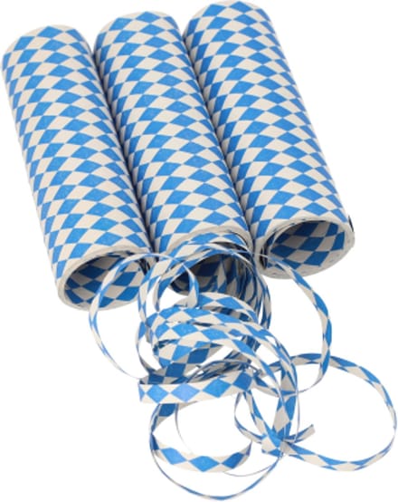 10x 3 Serpentines 4 m Beiers blauw brandvertagend