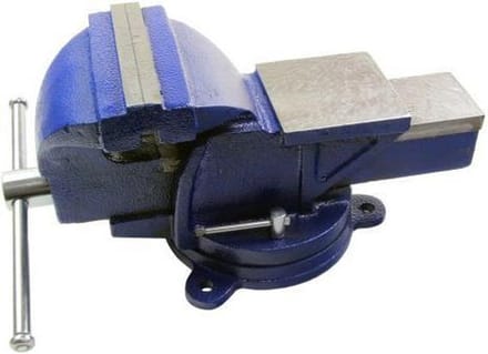 Bankschroef 150 mm met draaibare voet en aanbeeld
