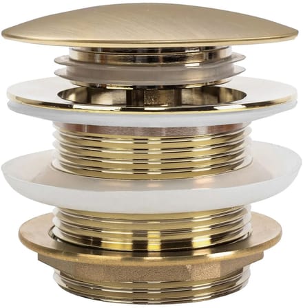 Rea Wastafel Bad Clickwaste Universeel - Geborsteld Goud - 7X7X8Cm