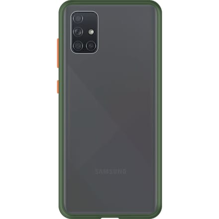 Samsung Galaxy A71 Back Cover - Groen/Transparant