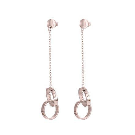 Kalli Hang Oorbellen Rondje en 2 Ringen Rosé