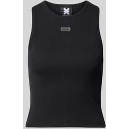 Tanktop met ronde hals en labelpatch