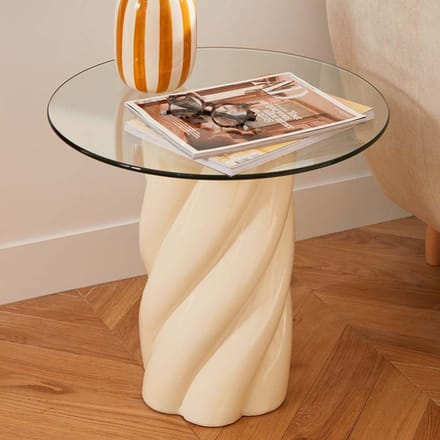 Eazy Living Bijzettafel Ø 50 cm Clovis Beige