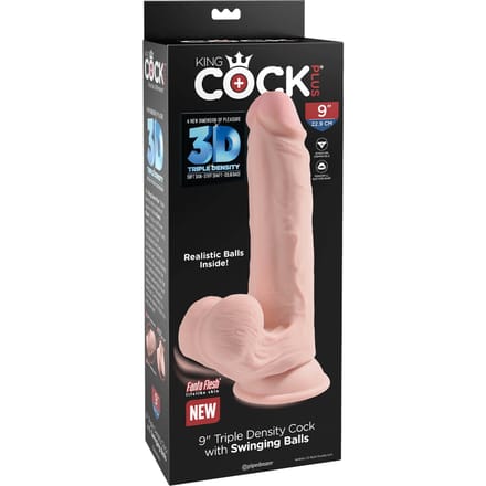 King Cock Plus Realistische Dildo Met Bewegende Balzak - 26 cm